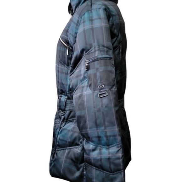 A.N.A. Down Puffer Plaid Winter Jacket Women's Size Large (No hood) - Picture 3 of 5